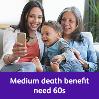 A mother taking a selfie with her grandmother and son.
