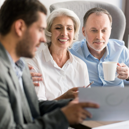 financial professional talking to clients about Protective Variable Annuity two B Series