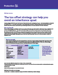 Front of Tax Offset Strategy flyer