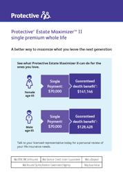 The cover of the Protective Estate Maximizer II client brochure.