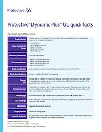 A document highlights key features and benefits of Protective Dynamic Plus UL.