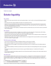 Cover of efficient wealth transfer with life insurance brochure.