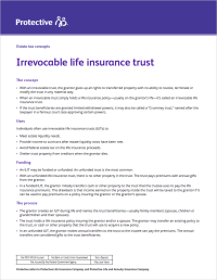 Irrevocable life insurance trust flyer