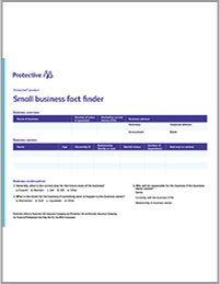 Cover of the Protective small business owner fact finder.