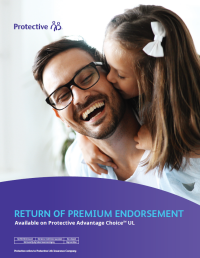  Cover of Protective's return of premium endorsement client guide
