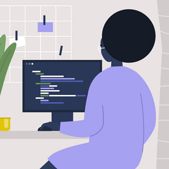 An illustration of a person reviewing the key product specifications for the Protective Smart Saver NY fixed annuity.