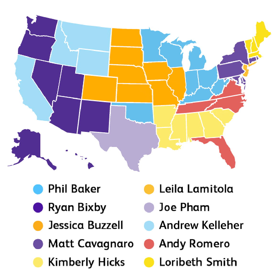 Map highlighting RVP coverage.